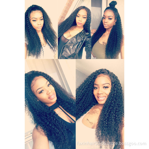 Queena hot sale 360 lace frontal wigs for black women, 100% hair human wig kinky curly